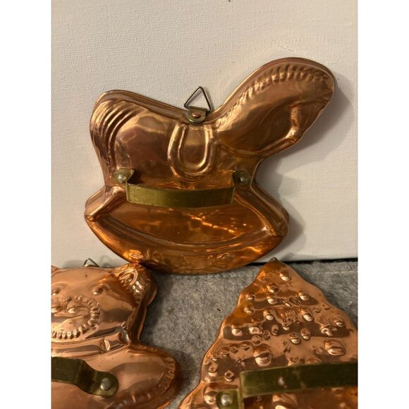 Set of 3 Vintage Hi-Mark Copper Cookie Cutters  # 3020 - Picture 2 of 5